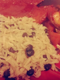 Una foto de Arroz con Frijoles Negros