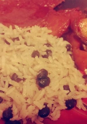 Una foto de Arroz con Frijoles Negros