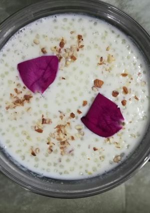 A picture of Sabudana kheer.