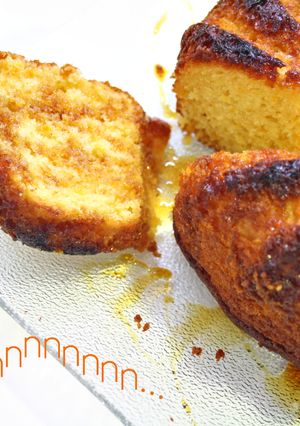 Una foto de Bizcochón de naranja con Savia de Palmera 