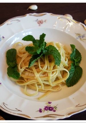 Hình của món Pasta Pesto - Mỳ Ý sốt Pesto.