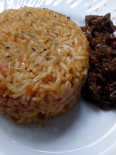 A picture of Jollof rice#crosscountrychallenge.