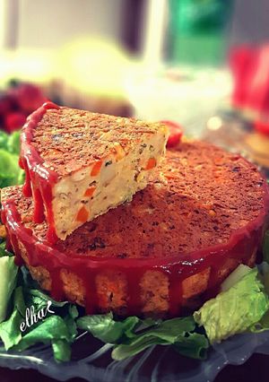 عکسی از دستور کیک سبزیجات