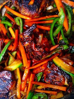 A picture of Teriyaki Chicken Thigh Stir Fry.