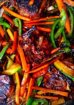 A picture of Teriyaki Chicken Thigh Stir Fry.