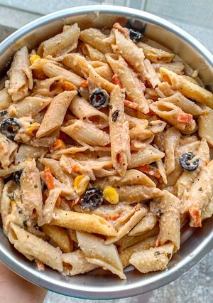A picture of Red Sauce Pasta.
