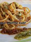 Linguine with Genovese Pesto and Spilinga 'Nduja