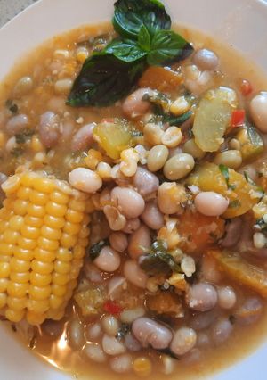 Una foto de Porotos granados 🍛🌽