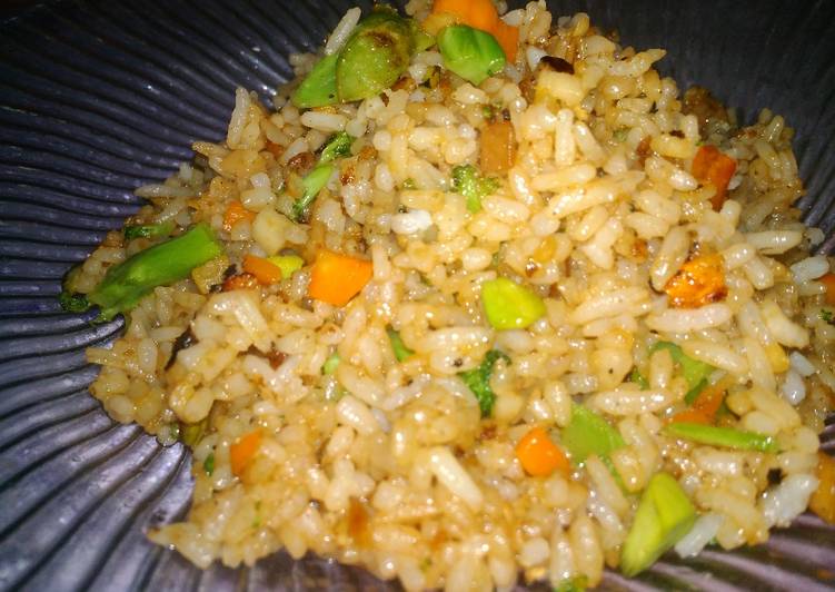 Cara Gampang Menyiapkan Nasi goreng pete sayur Anti Gagal