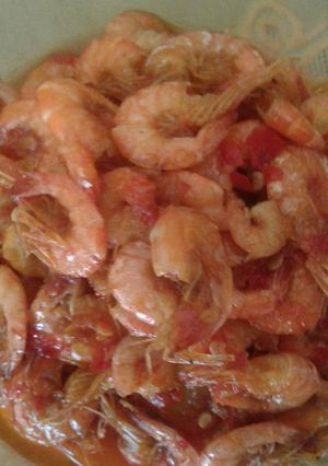 Foto resep Udang sambal merah