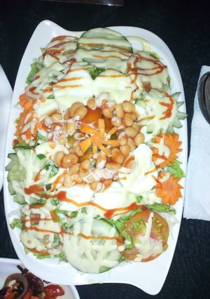 A picture of Cabbage and lettuce Salad.