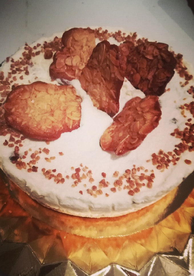 Una foto de Tarta helada de tejas del puerto