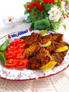 عکسی از دستور 🌱کتلت بادمجان کبابی