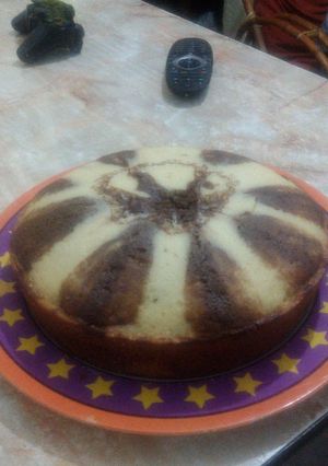 Una foto de Bizcochuelo marmolado