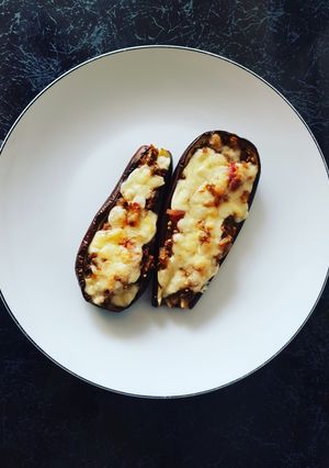 Una foto de Berenjenas rellenas