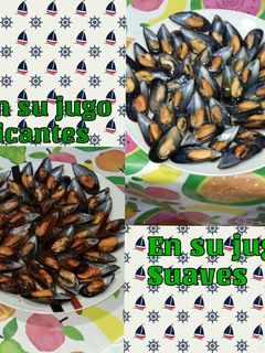 Una foto de Mejillones al limón y ajo y perejil
