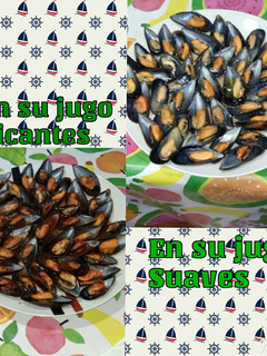 Una foto de Mejillones al limón y ajo y perejil