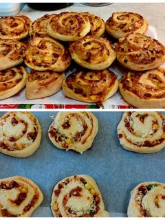 Pizzás csiga recept fotója