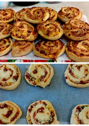 Pizzás csiga recept fotója