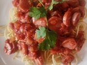 Una foto de pastas a la mexicana