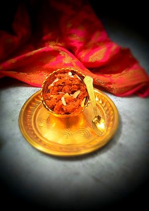 A picture of Instant pot carrot halwa.