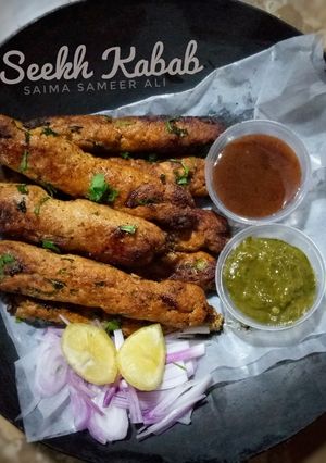 A picture of Seekh kabab.