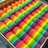 Mini rainbow roll cake