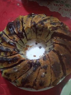 Una foto de Budín de arándanos