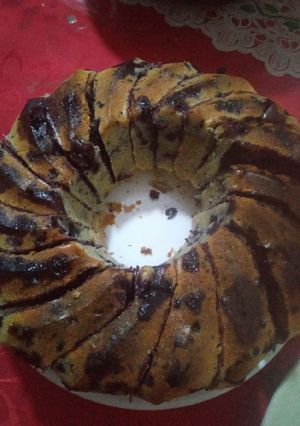 Una foto de Budín de arándanos