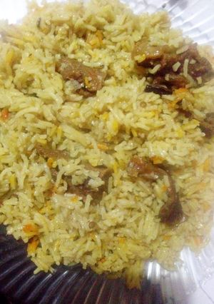 A picture of Dumba pulao.