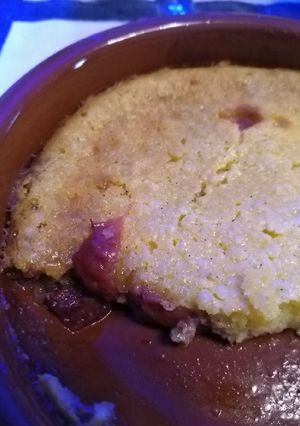 Une photo de Dessert fraise frangipane
