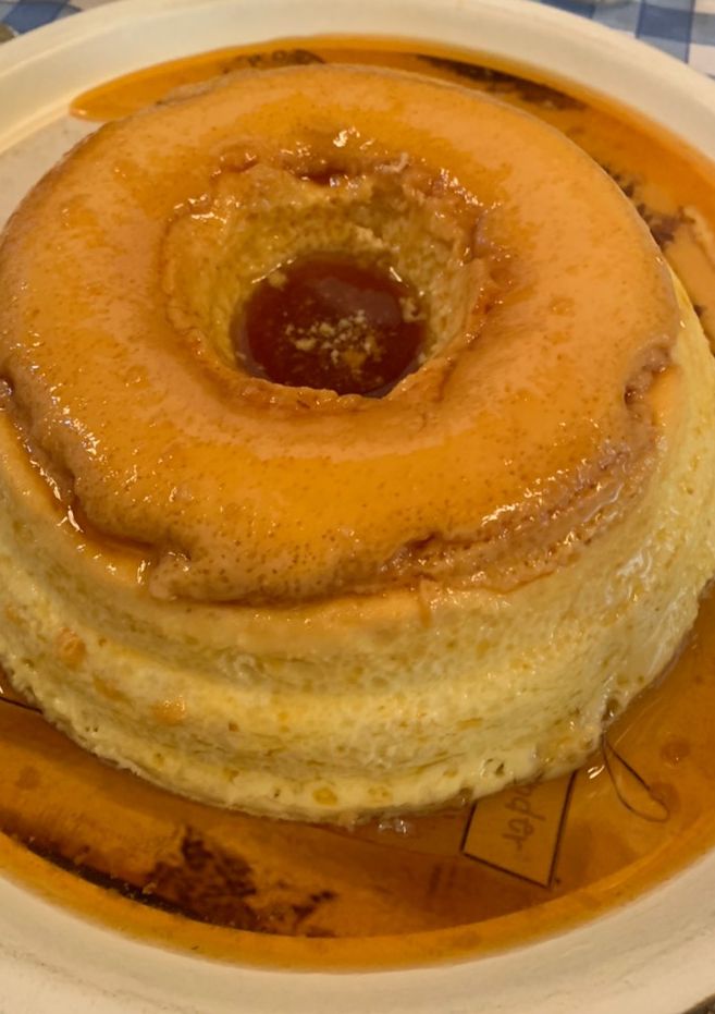 Una foto de Flan casero