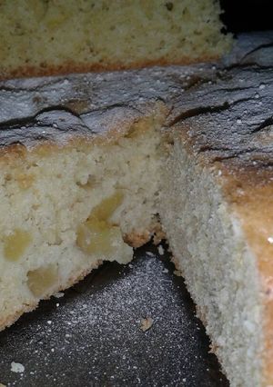 Una foto de Torta rellena de manzanas