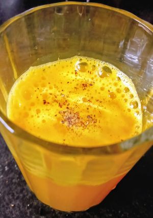 A picture of Amla Turmeric Ginger Juice.