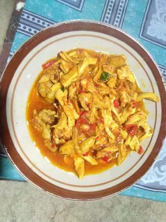 Resep Ayam suwir pedas manis asem yang Lezat Sekali
