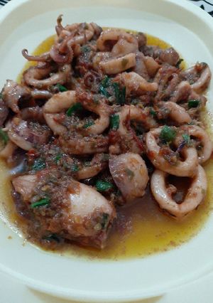 Foto resep Sotong a.k.a. Cumi tumis pedas