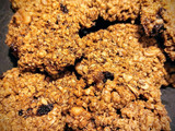 Galletas de avena con pasas de uva y nueces