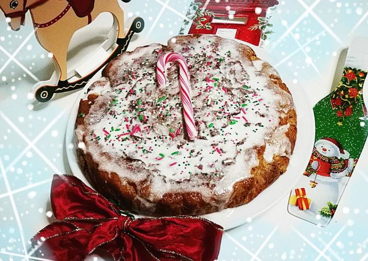 Torta di natale innevata
