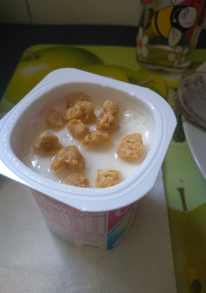 Una foto de Desayuno Light. Desayuno con cereales falsos
