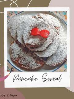 Foto resep Pancake Sereal Cokelat (Bahan Simple)