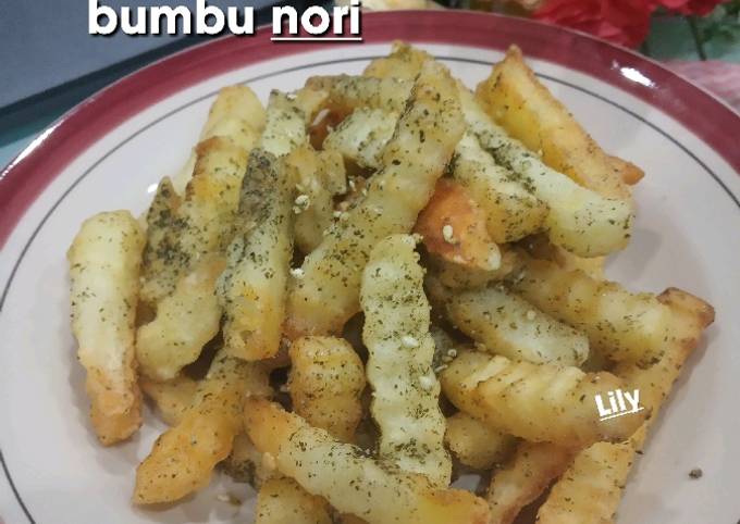 Kentang goreng bumbu nori