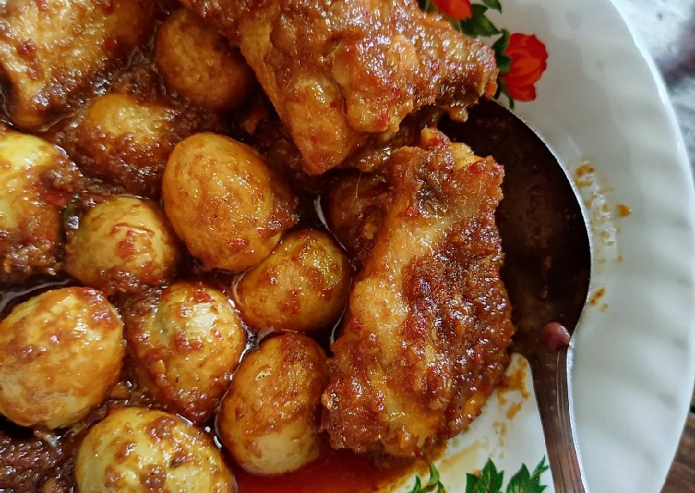 Sambel Goreng Telur Puyuh Dan Ayam