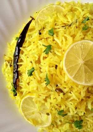 A picture of Lemon Rice.
