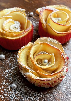 Une photo de ☆Tartelettes de Pomme en Forme de Roses☆
