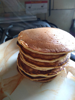 Una foto de Unos ricos pancakes para el desayuno o merienda