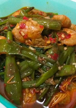 Foto resep Tumis Kangkung Udang