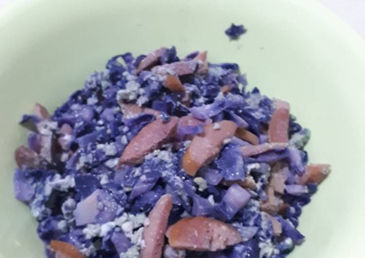 Rahasia Membuat Orak arik kubis ungu sosis Enak dan Antiribet