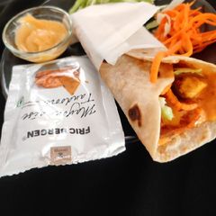 A picture of Tandoori roti wrap.