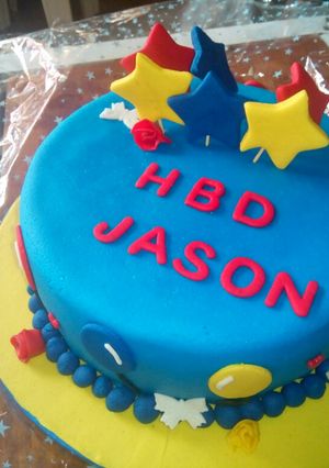 A picture of Fondant icing.