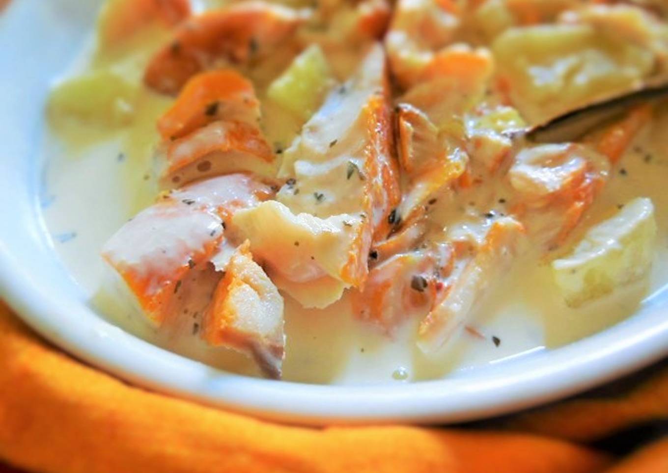 Haddock et pommes de terre à la crème